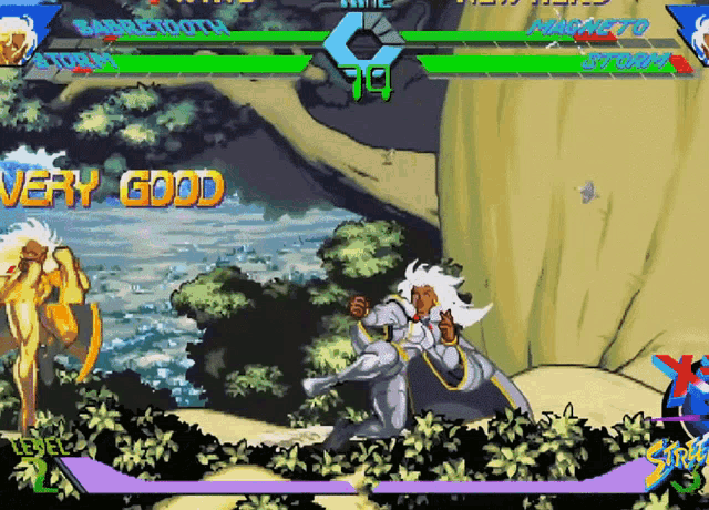 a very good score is displayed on the screen