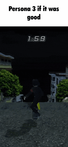 a person is riding a bike down a hill in a video game .