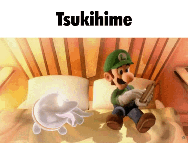 Tsukihime Luigi GIF - Tsukihime Luigi Sleep GIFs