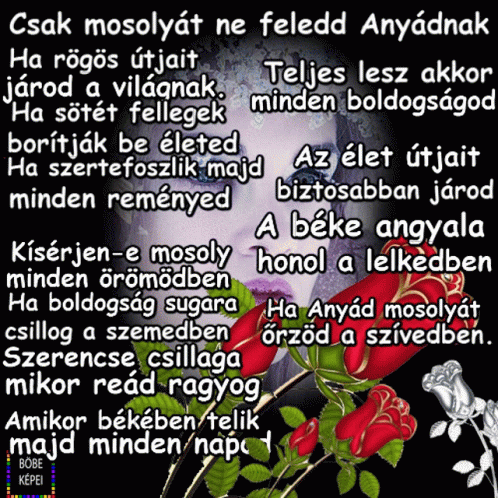 Anyák Napjára Roses GIF - Anyák Napjára Roses Quotes GIFs