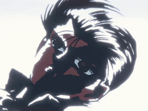 a close up of a man 's face with a shadow on it