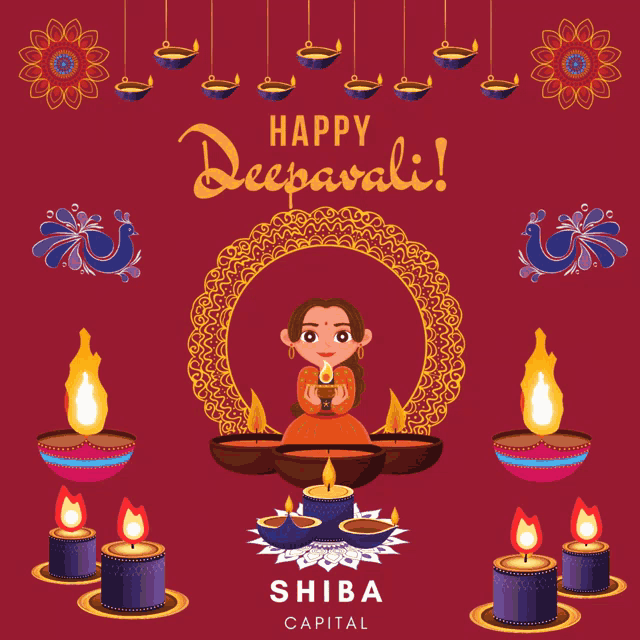 Shibacapital Happy Deepavali GIF - Shibacapital Happy Deepavali Diwali GIFs