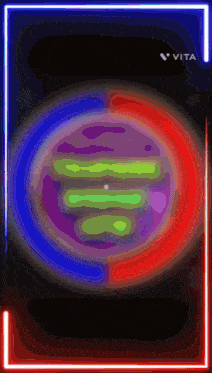 a drawing of a circle with the word vita on the bottom