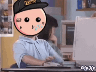 a cartoon boy wearing a hat is sitting in front of a computer screen .