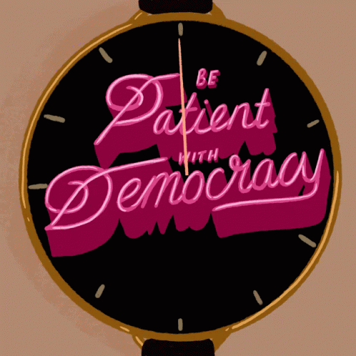 Be Patient With Democracy Patience GIF