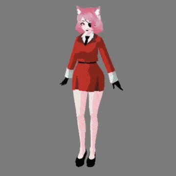 a girl with pink hair has a black eye patch on her left eye