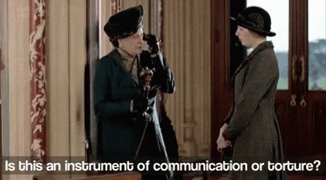 Is This An Instrument Of Communication Or Torture? - Downton Abbey GIF - Torture Communication Telephone GIFs