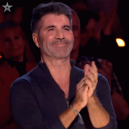 Applause Simon Cowell GIF - Applause Simon Cowell Britains Got Talent GIFs