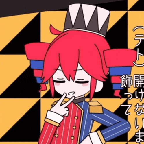 a cartoon drawing of a girl with red hair and a crown