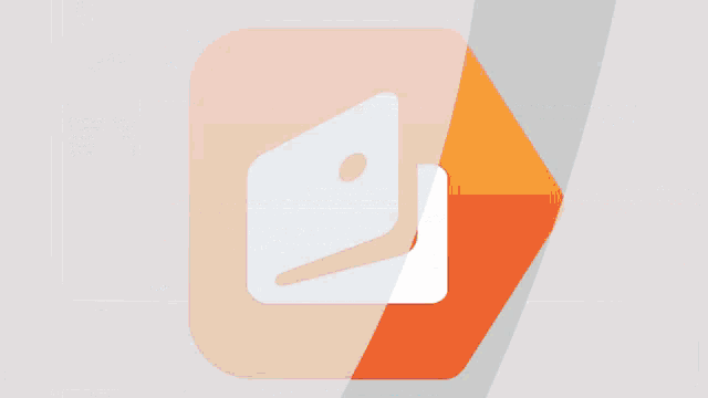 a blurred image of a phone screen with a yellow button in the lower right corner
