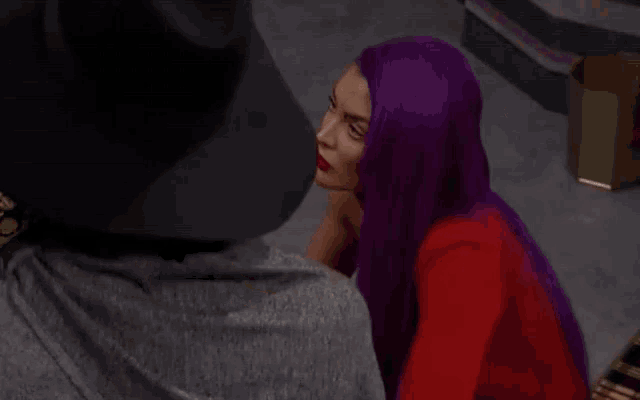 a woman sitting on a couch talking to another woman with the words but i just feel like a traitor now