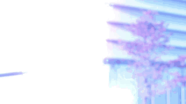 a person 's face is covered in a purple light