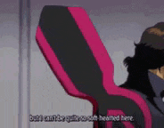 a man in a cowboy bebop anime is holding a pair of scissors in his hand