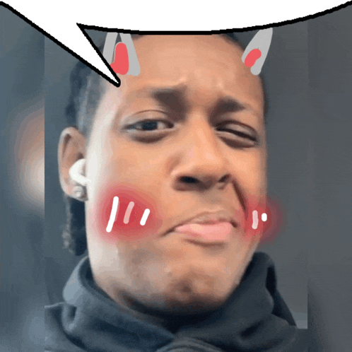 a person with a speech bubble above their head