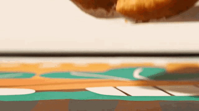 a close up of a person 's feet on a table