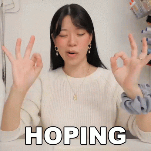 Hoping Withwendy GIF - Hoping Withwendy Fingers Crossed GIFs