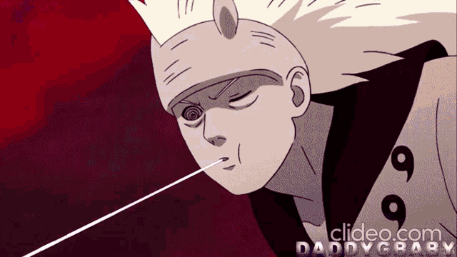 a close up of a cartoon character with daddycraby written on the bottom