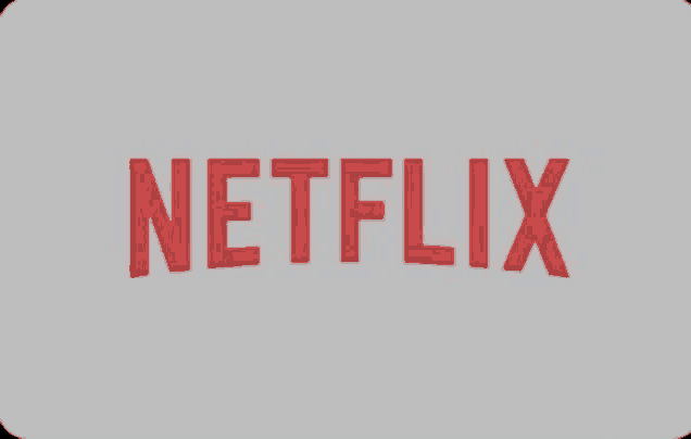 a netflix logo is shown on a gray background