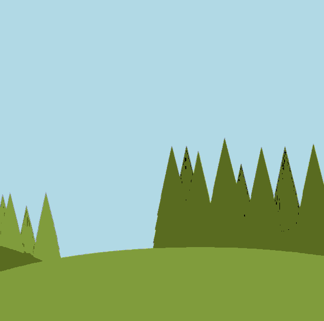 a logo for landal greenparks shows a landscape with trees in the background