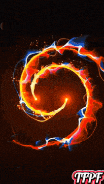 a colorful swirl with the letter y in the middle