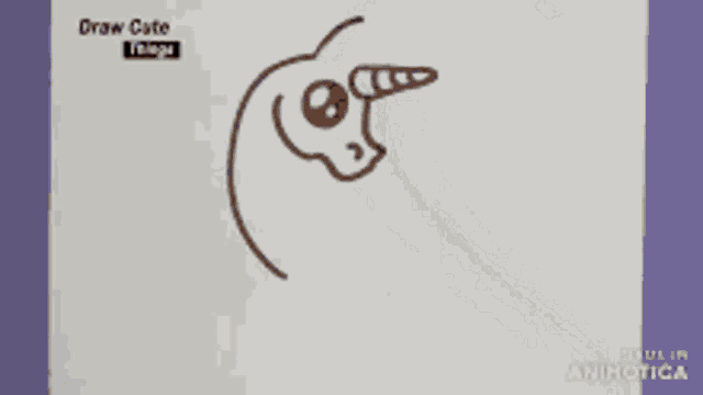 a person is drawing a unicorn on a piece of paper that says draw gate