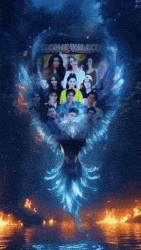 a group of people are surrounded by a phoenix with the words welcome will last written in the background