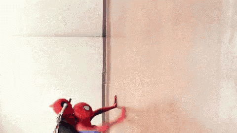 Deadpool Spiderman GIF - Deadpool Spiderman Climb GIFs