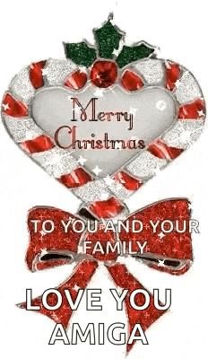 merry christmas to you and your family , love you amiga .