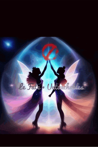 a picture of two fairies with the words le fate untouchables written below them
