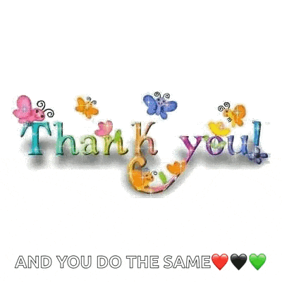 a thank you greeting card with butterflies and hearts on a white background .