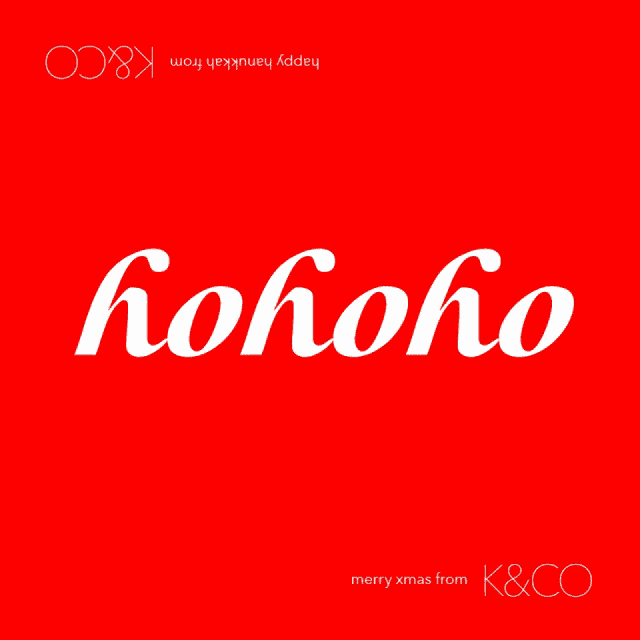 a red background with white text that says hohoho