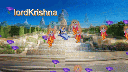 Lord Krishna God GIF - Lord Krishna God Waterfalls GIFs