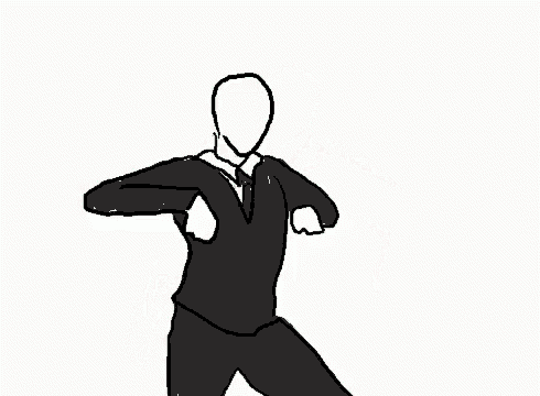 a drawing of a man in a suit and tie is standing on a white background .