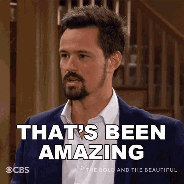 a man in a suit says that 's been amazing on cbs