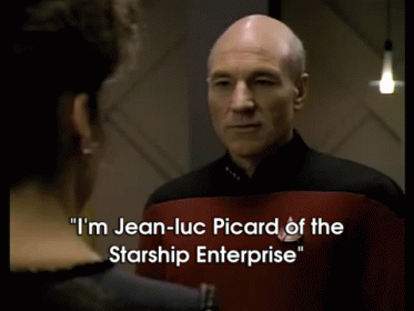 Jean-luc Picard Of The Starship Enterprise GIF - Picard Enterprise Startrek GIFs