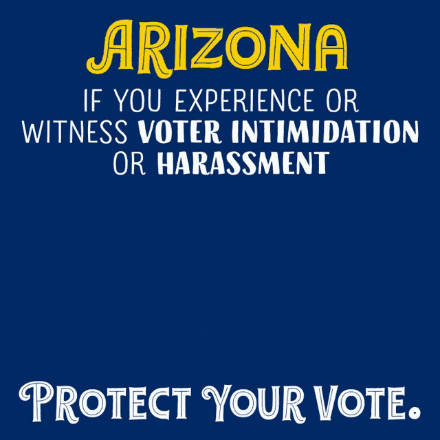 8338683429 Voting In Arizona GIF - 8338683429 Voting In Arizona Voter Intimidation Arizona GIFs