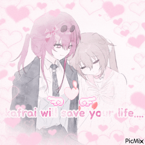 a picture of a girl with the words " a frai will save your life "