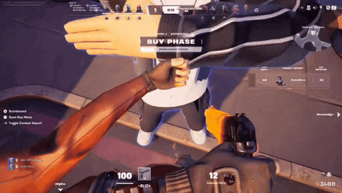 a screenshot of a video game shows the buy phase screen