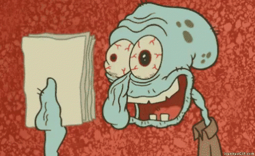Squidward All Nighter GIF