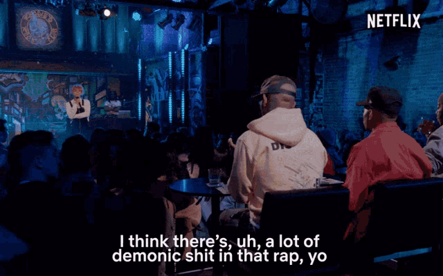 I Think Theres Uh A Lot Of Demonic Shit In That Rap Yo Yikes GIF - I Think Theres Uh A Lot Of Demonic Shit In That Rap Yo Yikes Devil Music GIFs