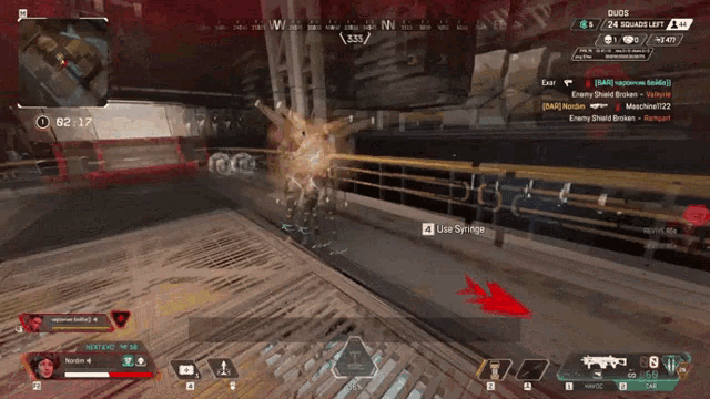 a screenshot of a video game shows a woman shooting a weapon