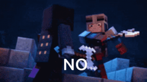 Minecraft Dungeons No No Mc GIF - Minecraft Dungeons No No Mc Mc Dungeons No GIFs