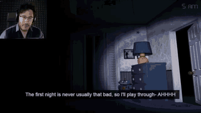 the first night is never usually that bad , so i 'll play through - ahhhh