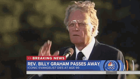 Rev Billy Graham Passes Away GIF - Rev Billy Graham Passes Away News GIFs