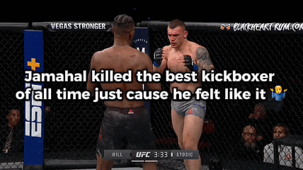 jamal killed the best kickboxer of all time just cause he felt like it ufc 3:29 stosic