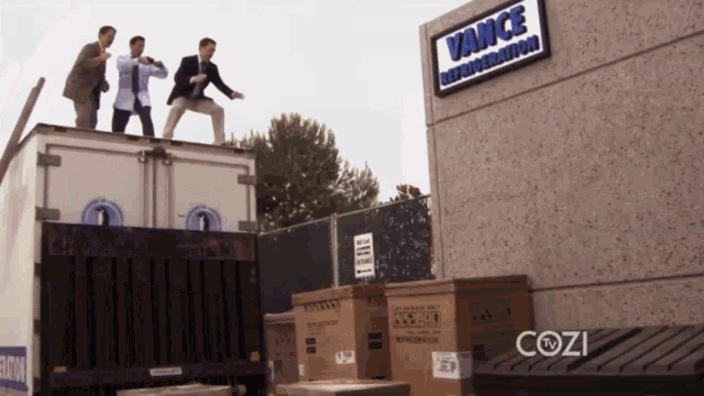The Office Parkour GIF - The Office Parkour Fail GIFs