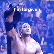 Im Forgiven The Rock GIF - Im Forgiven The Rock Hands Up GIFs