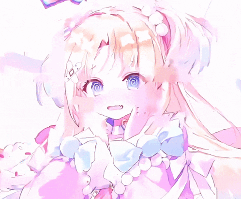 a drawing of a girl with a bandage on her forehead and a ring on her finger