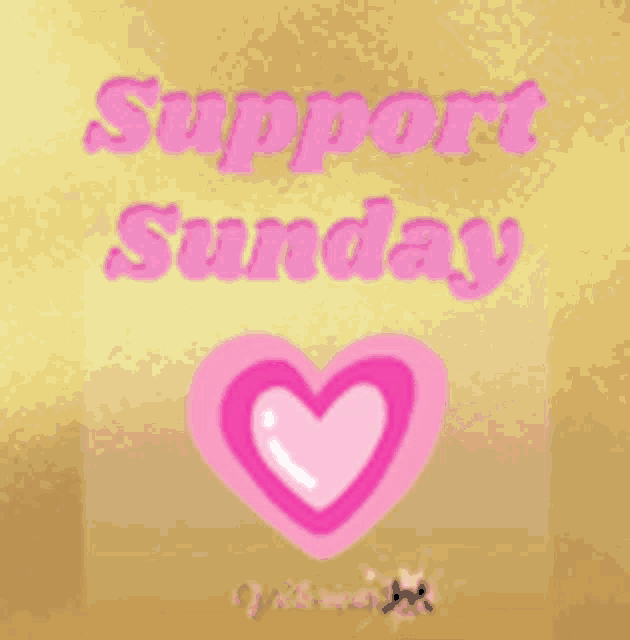 Support Sunday Heart GIF - Support Sunday Heart Pink Heart GIFs