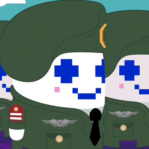 a cartoon of a soldier with the words i 'm doing my part